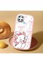 Realme C25Y Compatible Case Camera Protective Pink Cartoon Patterned Silicone Lover Couple Phone Case - 2