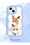 iPhone 13 Compatible Case Camera Protector Blue Silicone Lover Couple Phone Case Cartoon Pattern - 2