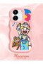 Poco C65 Compatible Case Camera Protective Pink Silicone Lover Couple Phone Case Cartoon Pattern - 2