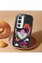 Vivo Y19S Compatible Case Camera Protector Black Heart Pattern Silicone Lover Couple Phone Case - 2