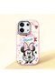 Redmi Note 13 Pro 5g Compatible Case Camera Protector Pink Minnie Patterned Silicone Couple Phone Case