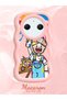 Redmi A3 Pro Compatible Case Camera Protector Pink Silicone Lover Couple Phone Case Cartoon Pattern - 2