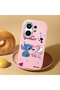 Vivo X200 Fe Compatible Case Camera Protective Pink Stitch Patterned Silicone Lover Couple Phone Case - 2