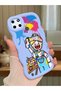 Realme C21Y Compatible Case Camera Protector Blue Silicone Couple Phone Case Cartoon Pattern
