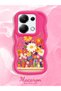 Case for Poco M6 Pro 4g Compatible Case Camera Protector Red Silicone Lover Couple Phone Case Flower Case - 2