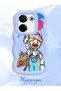 Tecno Camon 20 Compatible Case Camera Protective Blue Silicone Couple Phone Case Cartoon Pattern - 2