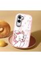 Vivo Y19 Compatible Case Camera Protector Pink Cartoon Patterned Silicone Lover Couple Phone Case - 2