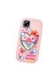 Realme C21 Compatible Case Camera Protector Pink Heart Pattern Silicone Lover Couple Phone Case - 3