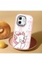 Infinix Smart 9 Compatible Case Camera Protective Pink Cartoon Patterned Silicone Dear Couple Phone Case - 2