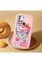 Samsung Galaxy A21S Compatible Case Camera Protective Pink Heart Patterned Silicone Lover Couple Phone Case - 2