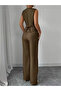 Women's Strappy Button-Front Blouse and Pants Linen Two-Piece Set - 6