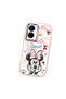 Vivo Y16 Compatible Case Camera Protective Pink Minnie Patterned Silicone Lover Couple Phone Case - 3