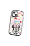 iPhone 13 Compatible Case Camera Protector Black Minnie Patterned Silicone Lover Couple Phone Case - 3