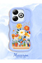 Infinix Hot 40I Compatible Case Camera Protective Blue Silicone Couple Phone Case Flowers Case - 2