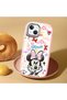 iPhone 14 Plus Compatible Case Camera Protector Pink Minnie Patterned Silicone Lover Couple Phone Case - 2