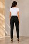 Women's Grass Green Detailed Skinny High Waist Ankle Length Trousers - 4
