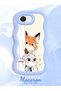 iPhone 16E Compatible Case Camera Protector Blue Silicone Couple Phone Case Cartoon Pattern - 2