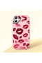 Samsung Galaxy A07 Compatible Case Camera Protective Pink Kiss Patterned Silicone Lover Couple Phone Case
