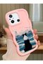 Redmi 12C Compatible Case Camera Protector Pink Silicone Dear Couple Phone Case Dog Pattern