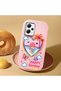 Poco X5 5g Compatible Case Camera Protector Pink Heart Pattern Silicone Lover Couple Phone Case - 2
