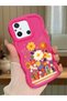 Redmi 12C Compatible Case Camera Protector Red Silicone Lover Couple Phone Case Floral Case
