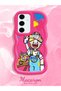Samsung Galaxy S24 Fe Compatible Case Camera Protective Red Silicone Lover Couple Phone Case Cartoon Pattern - 2