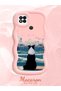 Redmi 10A Compatible Case Camera Protector Pink Silicone Lover Couple Phone Case Dog Pattern - 2