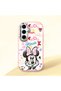Samsung Galaxy S25 Compatible Case Camera Protector Pink Minnie Pattern Silicone Couple Phone Case