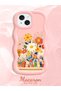 iPhone 15 Compatible Case Camera Protector Pink Silicone Lover Couple Phone Case Floral Case - 2