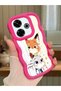 Redmi 13 Compatible Case Camera Protective Red Silicone Lover Couple Phone Case Cartoon Pattern