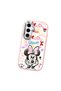 Samsung Galaxy S24 Fe Compatible Case Camera Protective Pink Minnie Patterned Silicone Lover Couple Phone Case - 3