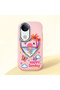 Vivo V50 Compatible Case Camera Protective Pink Heart Pattern Silicone Lover Couple Phone Case
