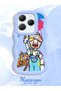Infinix Hot 40 Pro Compatible Case Camera Protective Blue Silicone Couple Phone Case Cartoon Pattern - 2