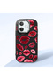 Oppo A5 Pro 5g Compatible Case Camera Protective Black Kiss Patterned Silicone Lover Couple Phone Case