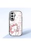 Samsung Galaxy S25 Compatible Case Camera Protective Black Cartoon Pattern Silicone Lover Couple Phone Case