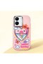 Vivo Y27 Compatible Case Camera Protector Pink Heart Pattern Silicone Lover Couple Phone Case