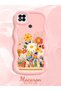 Poco C31 Compatible Case Camera Protector Pink Silicone Lover Couple Phone Case Floral Case - 2