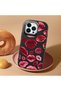 iPhone 13 Pro Max Compatible Case Camera Protector Black Kiss Pattern Silicone Lover Couple Phone Case - 2