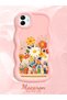 Samsung Galaxy M13 Compatible Case Camera Protective Pink Silicone Lover Couple Phone Case Floral Case - 2