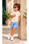 Muslin Boys' 2-Piece Set Summer Buttoned Pocket Shirt and Shorts Set - 4