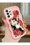 Samsung Galaxy A33 5g Compatible Case Camera Protective Pink Silicone Lover Couple Phone Case with Cat Case