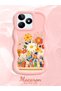 Realme Note 50 Compatible Case Camera Protective Pink Silicone Lover Couple Phone Case Floral Case - 2