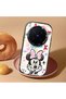 Vivo X300 Pro Compatible Case Camera Protective Black Minnie Patterned Silicone Lover Couple Phone Case - 2