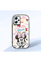 Poco X5 5g Compatible Case Camera Protector Black Minnie Patterned Silicone Lover Couple Phone Case
