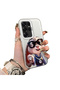 Samsung Galaxy S25 Ultra Compatible Hard Acrylic Back Silicone Edge Lens Protection Dual Case
