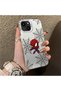 iPhone 15 Plus/14 Plus Compatible Hard Acrylic Back Silicone Edge Lens Protection Double Case - 3