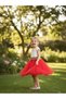 Girl's Floral Appliqué Laser Cut Lace Detailed Tulle Evening Dress 4-8 Years Birthday, Wedding, Special Occasion - 5