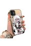 حافظة مزدوجة متوافقة مع هاتف iPhone 12/12 Pro مصنوعة من الأكريليك الصلب وحافة من السيليكون لحماية العدسة