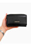 Women's Soft Faux Leather Multi-Card Holder Zipper Wallet Black Matte - 4