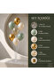 7-Piece 70 cm Balloon Stand Set with 7 Balloons Eucalyptus Sea Sand Chrome Gold Transparent Confetti - 2
